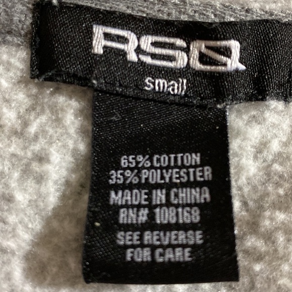 RSQ BOY’S GRAY ZIP UP FLEECE HOODIE Size S EUC - Picture 2 of 10